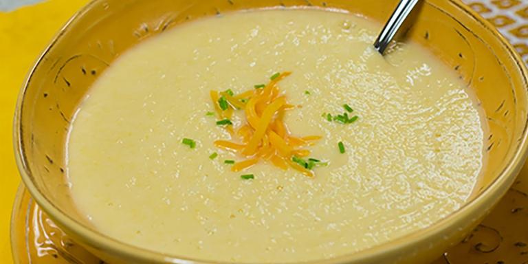 a creamy bowl of soup